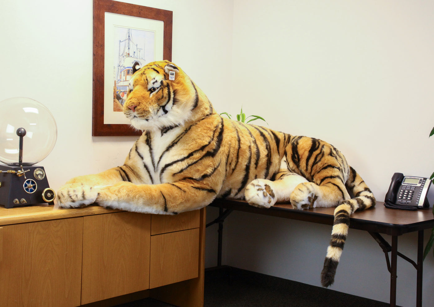 Lifesize Plush Bengal Tiger – Aurora Plasma Design