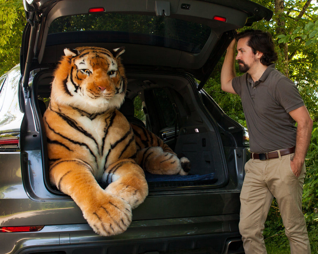 Lifesize Plush Bengal Tiger Aurora Plasma Design